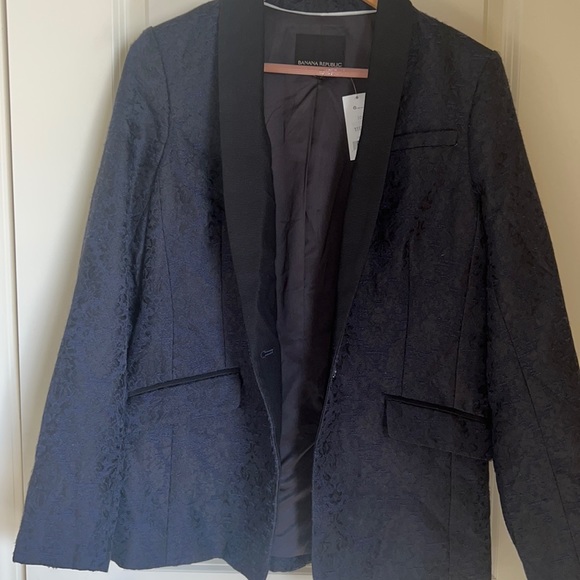 Banana Republic Jackets & Blazers - Blue Embroidered Banana Republic Blazer